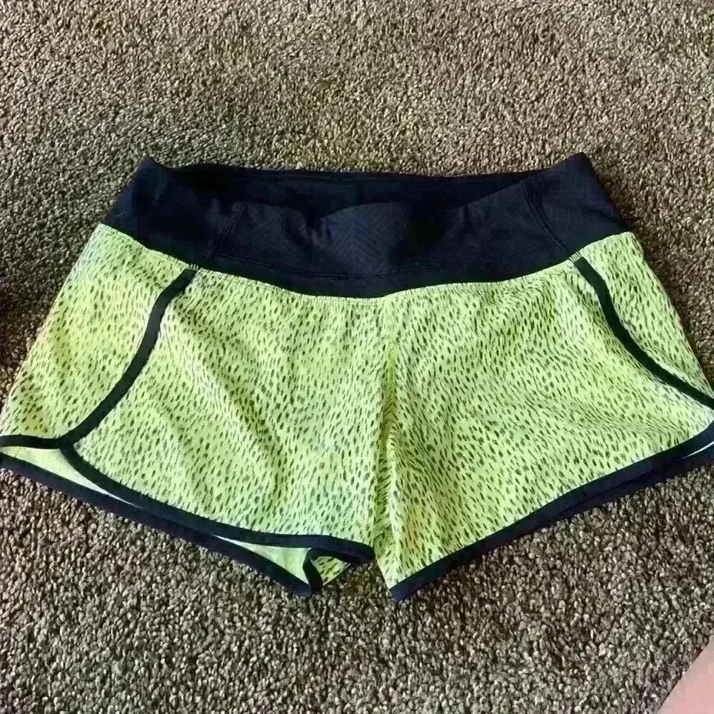 Lululemon Neon Yellow Shorts
